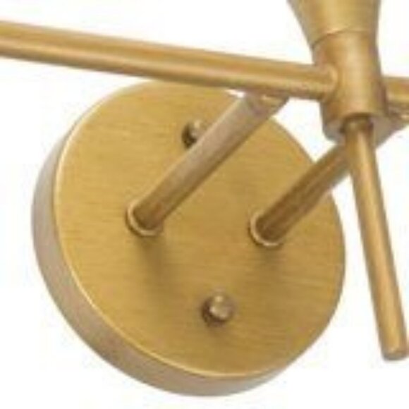 NEW LNC 3-Light Pencil Arm Candle Bathroom Vanity Light Distressed Gold Sconce - Picture 4 of 11